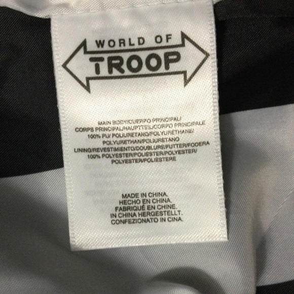 World of Troop Men’s Black Gold Lightweight Moto Jacket - Picture 11 of 14